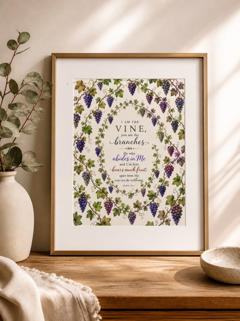 DDS Art Print, 8x10, Bible Verse, Paper Print, Unframed, Nature Series